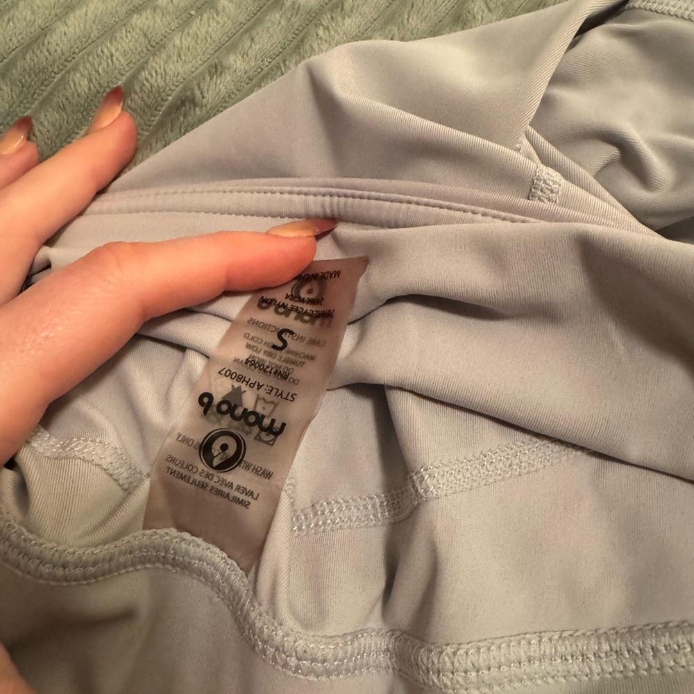 Mono B Blue Leggings with Soft Stretch Fabric